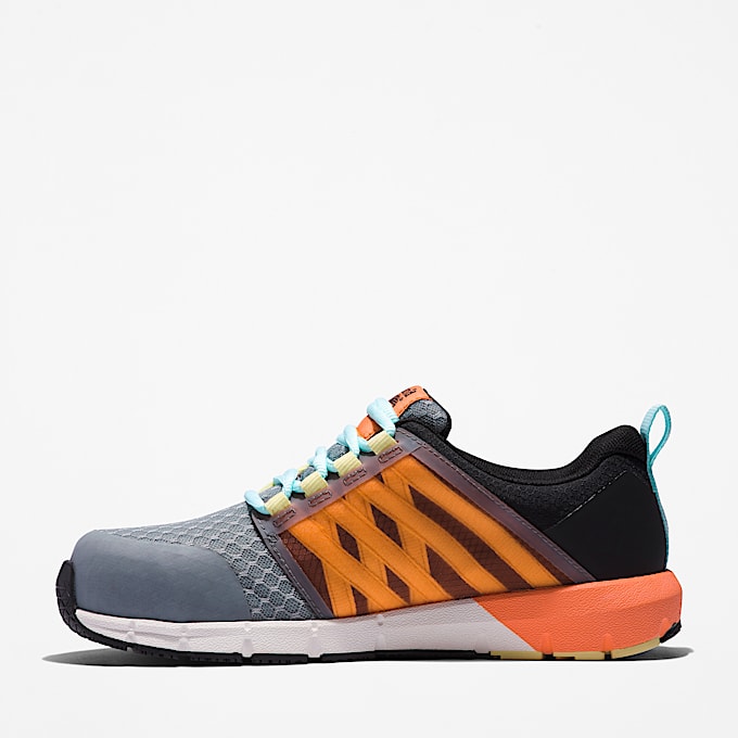 Womens Radius Composite Toe Work Sneaker TBL GreyBlackOrange ALT7