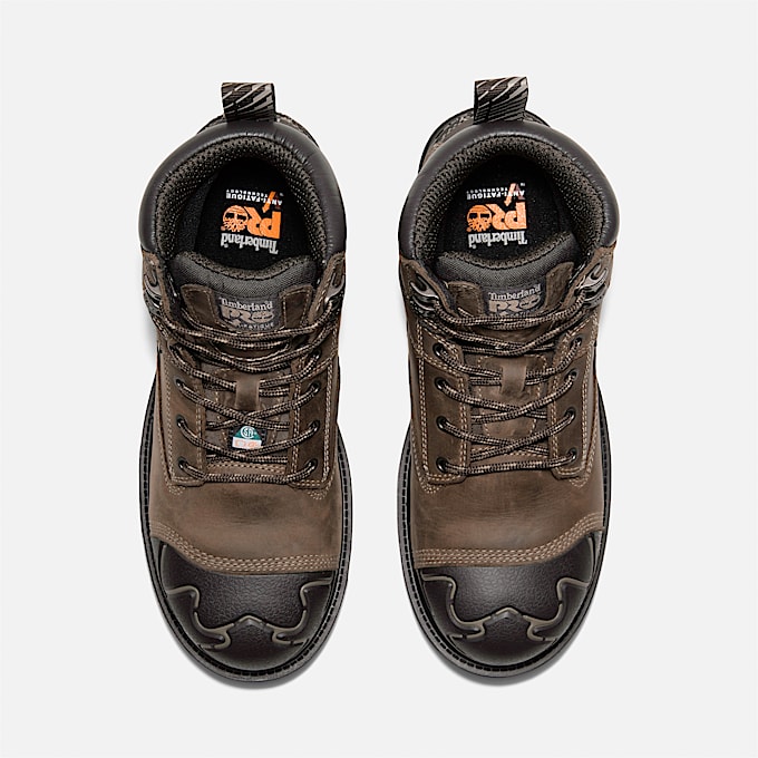 Mens Timberland PRO Magnitude 6 Waterproof CompToe Work Boot TBL Turkish Coffee ALT2