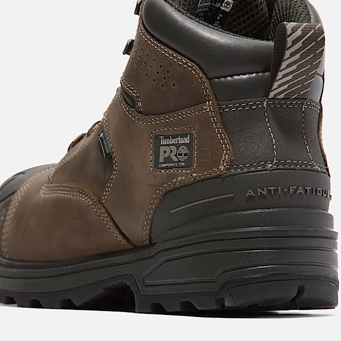 Mens Timberland PRO Magnitude 6 Waterproof CompToe Work Boot TBL Turkish Coffee ALT7