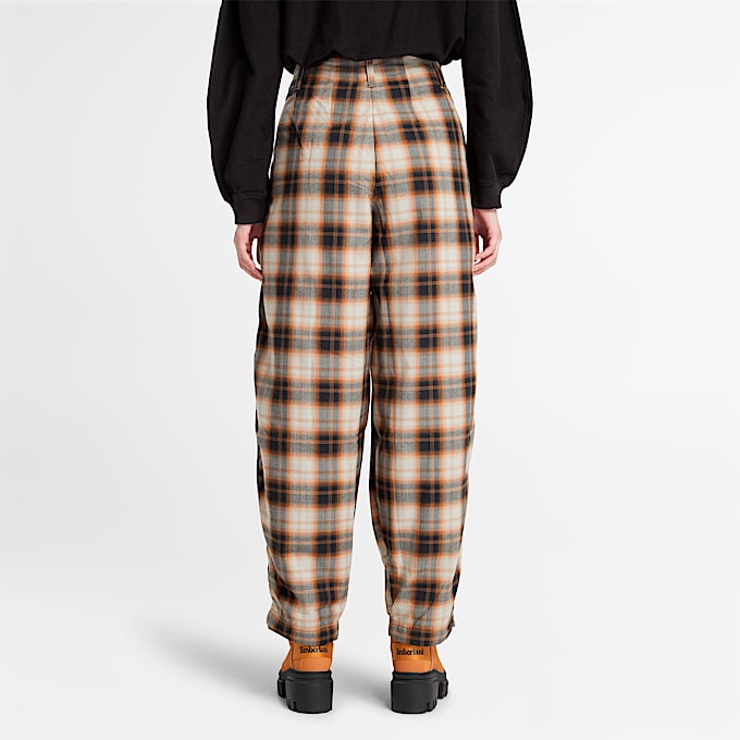 Pantaln para mujer a cuadros TBL Caf ALT9