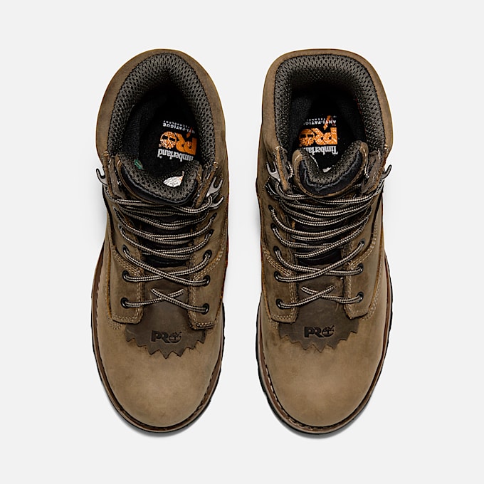 Mens Evergreen Logger Composite Toe Waterproof Work Boot TBL Turkish Coffee Brown ALT2