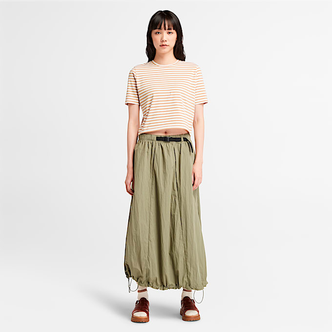 Women's Striped Short-Sleeve Baby T-Shirt