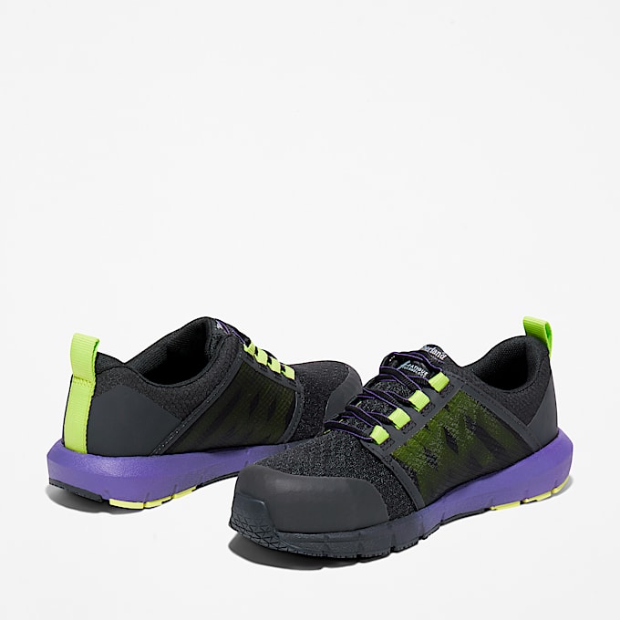 Womens Radius Composite Toe Work Sneaker TBL BlackPurple HiVis ALT7