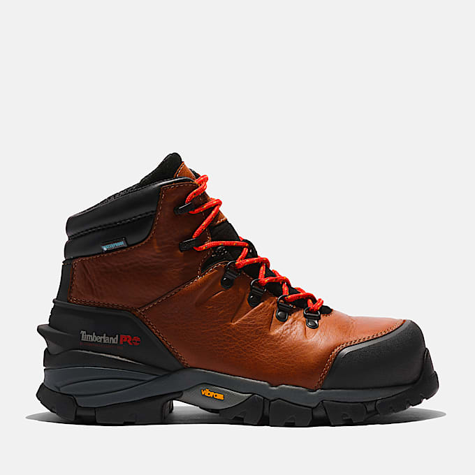 Mens Heritage Hyperion 6 inch Composite Toe Waterproof Work Boot TBL Brown HERO