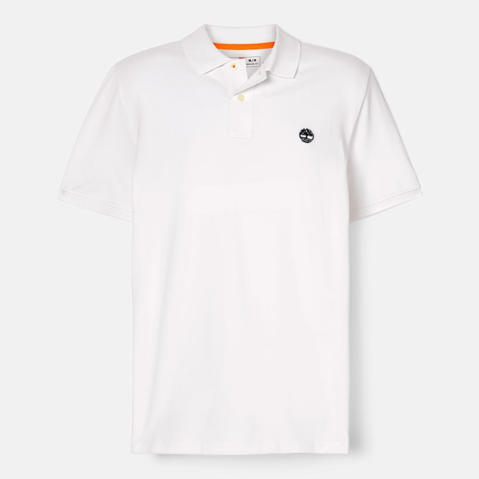 Mens Oyster River ShortSleeve Polo TBL White ALT10
