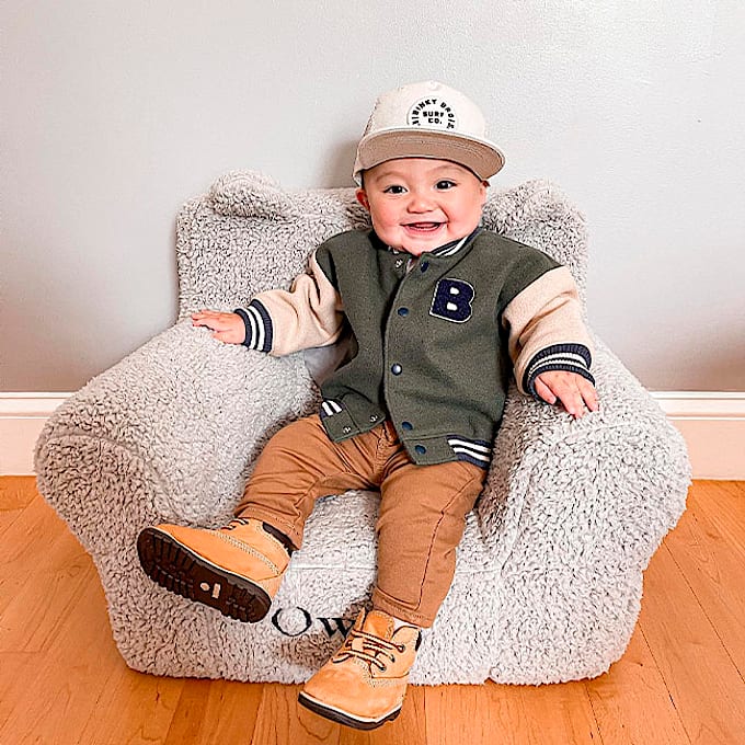 Infant Crib Bootie TBL Wheat Nubuck ALT1