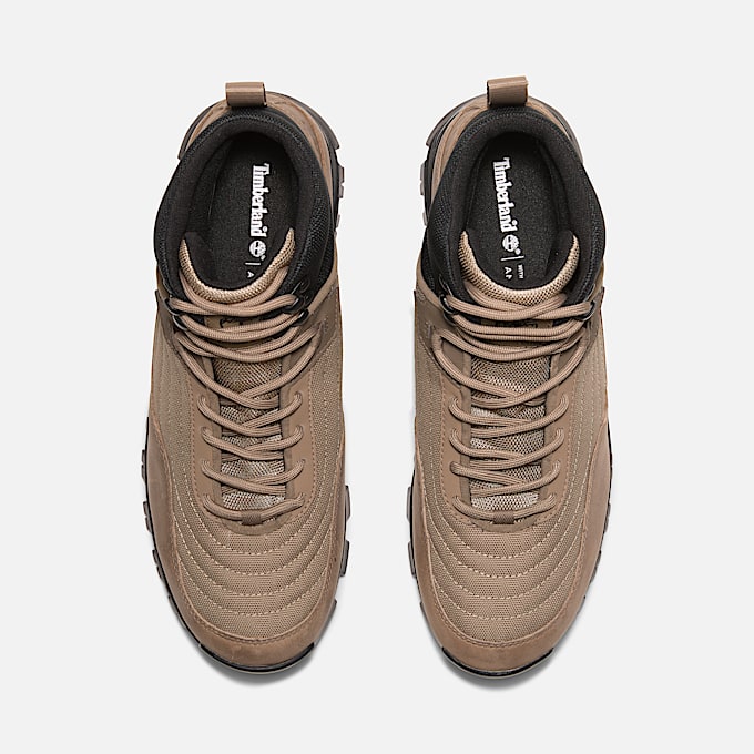 Mens Mt Maddsen Mid LaceUp Waterproof Hiking Boot TBL Beige Mesh ALT2