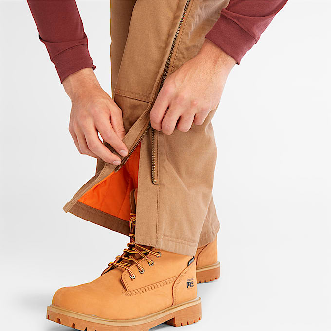 Mens Timberland PRO Gritman Insulated Bib Overall TBL Dark Wheat ALT4