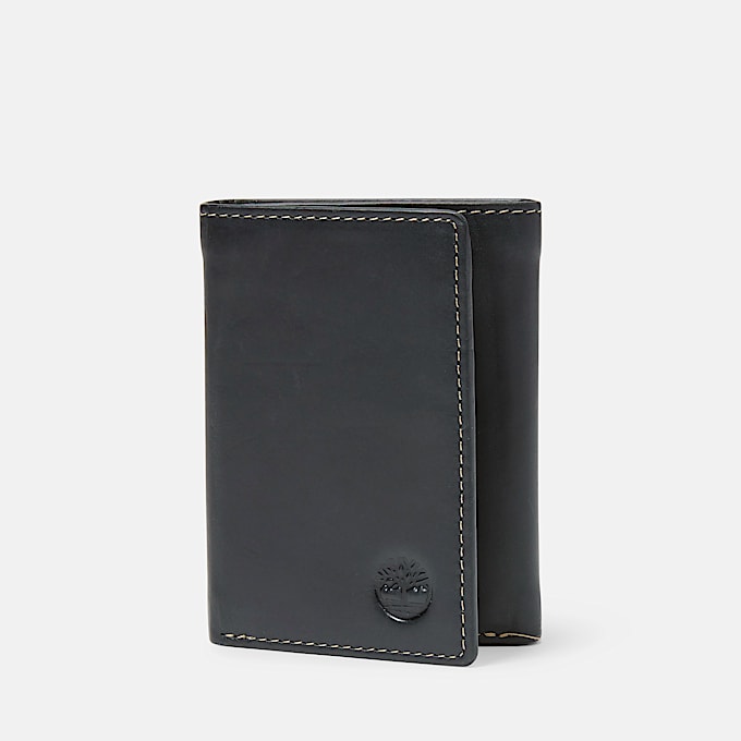 Mens Waxy Pull Up Trifold TBL Black HERO