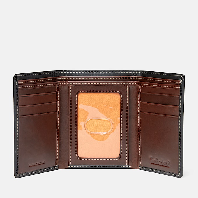 Mens Waxy Pull Up Trifold TBL Black ALT1