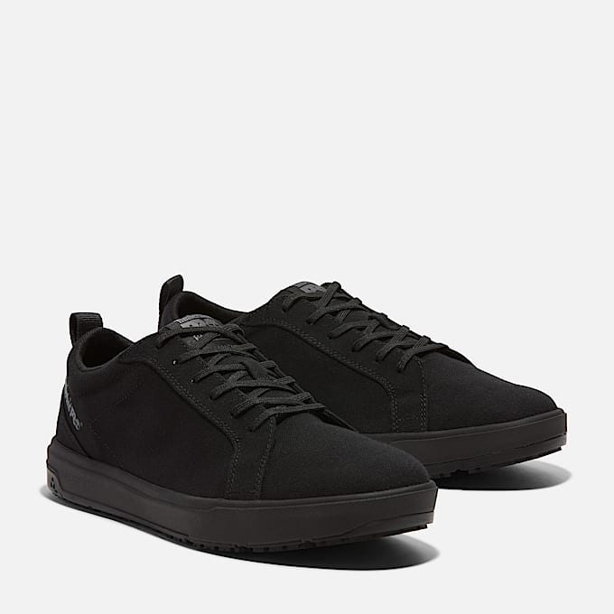Burbank Soft Toe Work Shoe TBL Black ALT4