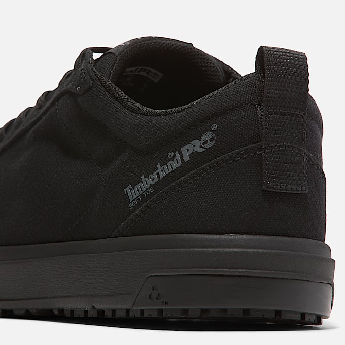 Burbank Soft Toe Work Shoe TBL Black ALT7