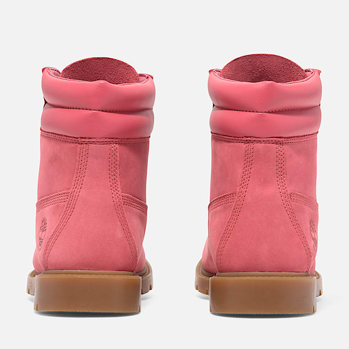 Botas Linden Woods de 6 Laceup Waterproof para mujer TBL Nobuk rosa ALT5
