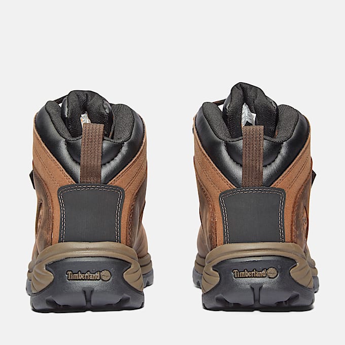 Mens Flume Work Steel Toe Waterproof Work Boot TBL Brown ALT5