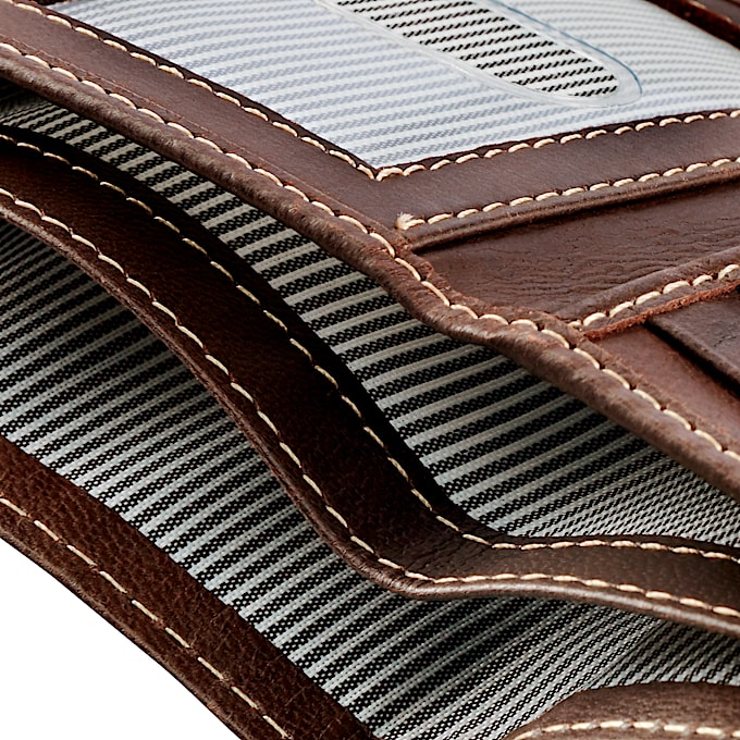 Mens Smooth Leather Trifold Wallet TBL Brown ALT2