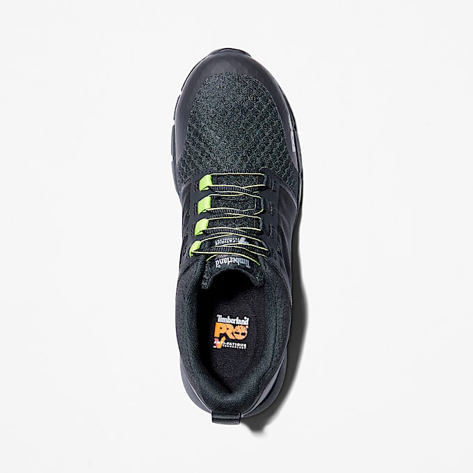 Mens Radius Composite Toe Work Sneaker TBL Black HiVis ALT2