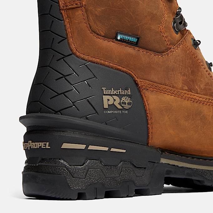 Mens Boondock HD 8 Composite Toe Waterproof Work Boot TBL Distressed Brown ALT7