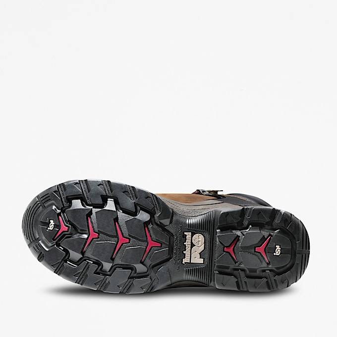 Womens Hypercharge 6 Composite Toe Waterproof Work Boot TBL BrownPurple ALT5