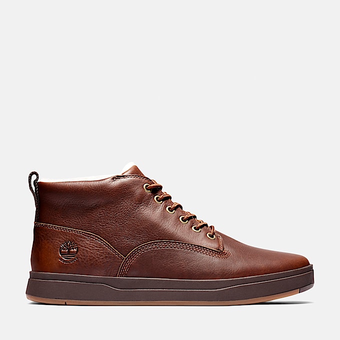 Mens Davis Square Waterproof Chukka TBL Rust FullGrain HERO