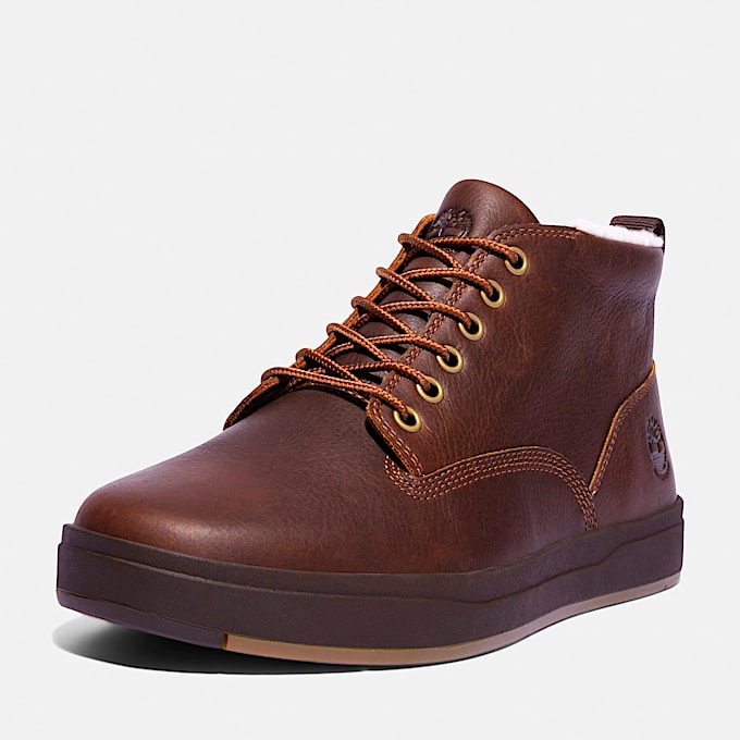 Mens Davis Square Waterproof Chukka TBL Rust FullGrain ALT8