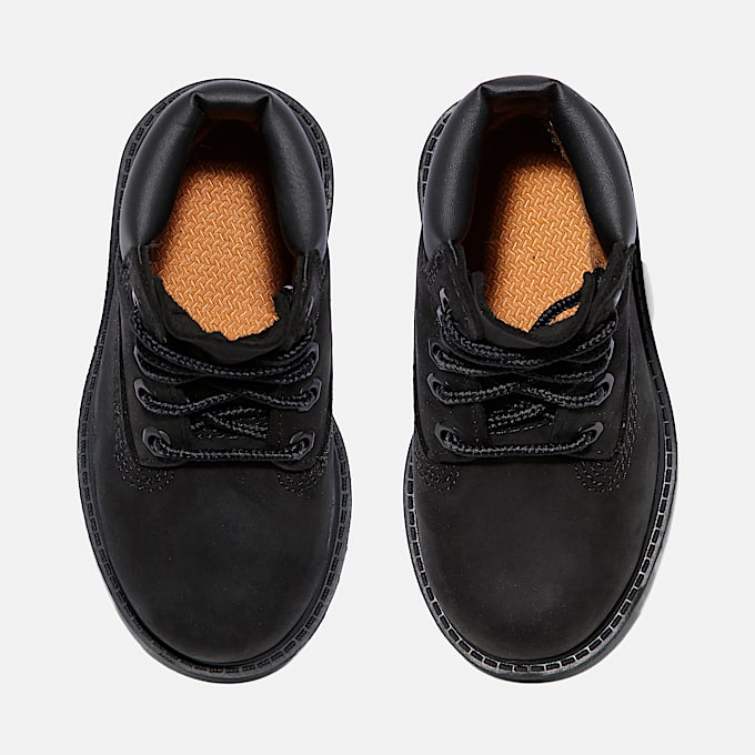 Toddler Timberland Premium 6Inch Waterproof Boot TBL Black Nubuck ALT2