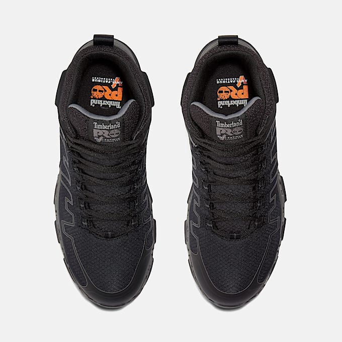 Mens Timberland PRO Powertrain Sport AlloyToe Mid Athletic Work Boot TBL Black ALT2
