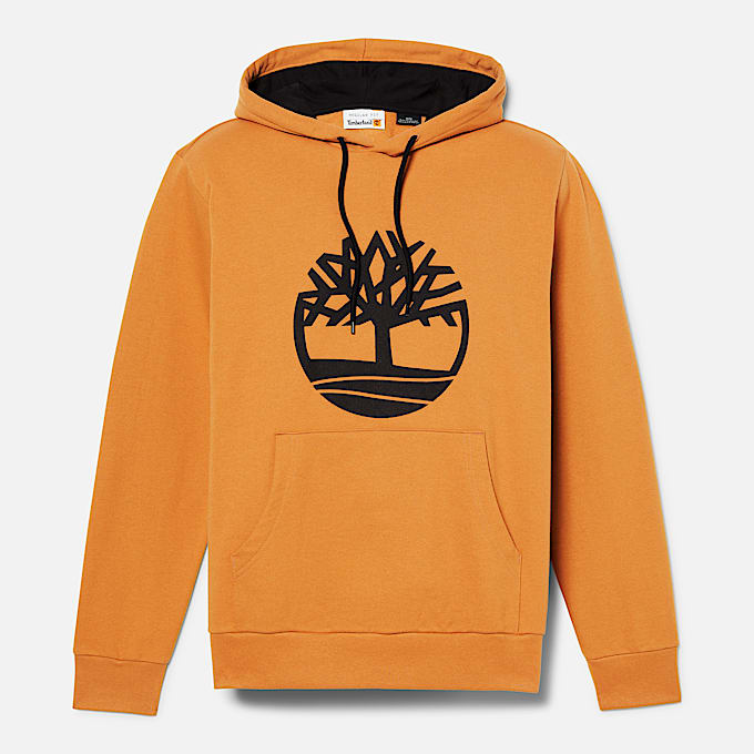 Mens Northwood Tree Logo Brushed Back Hoodie TBL Wheat ALT10