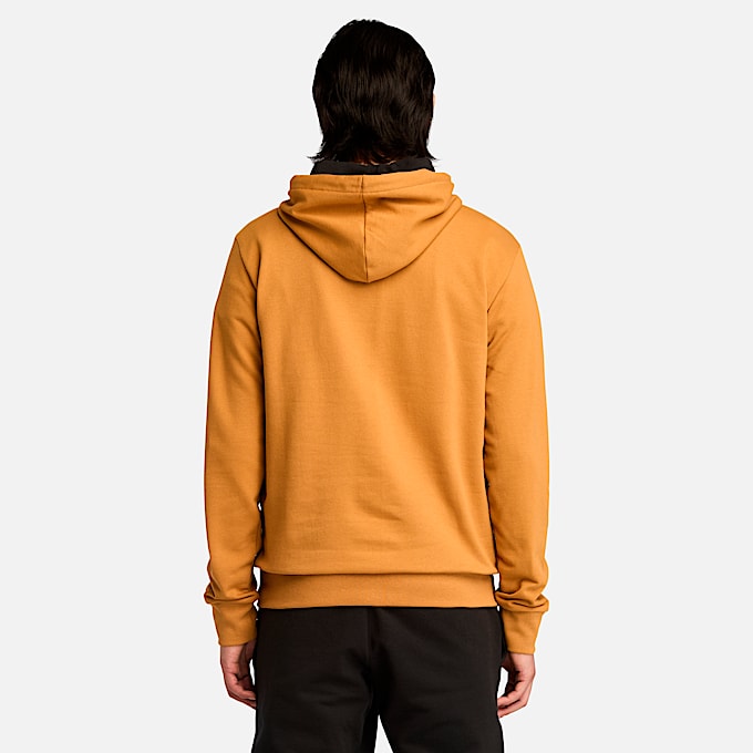 Mens Northwood Tree Logo Brushed Back Hoodie TBL Wheat ALT9