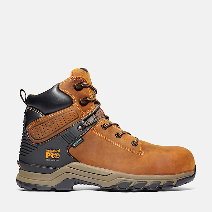 Mens Hypercharge 6 Composite Toe Waterproof Work Boot TBL Light Brown HERO