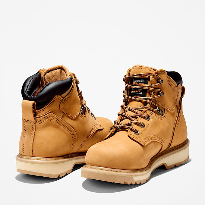 Mens Pit Boss 6 Steel Toe Work Boot TBL Wheat ALT5