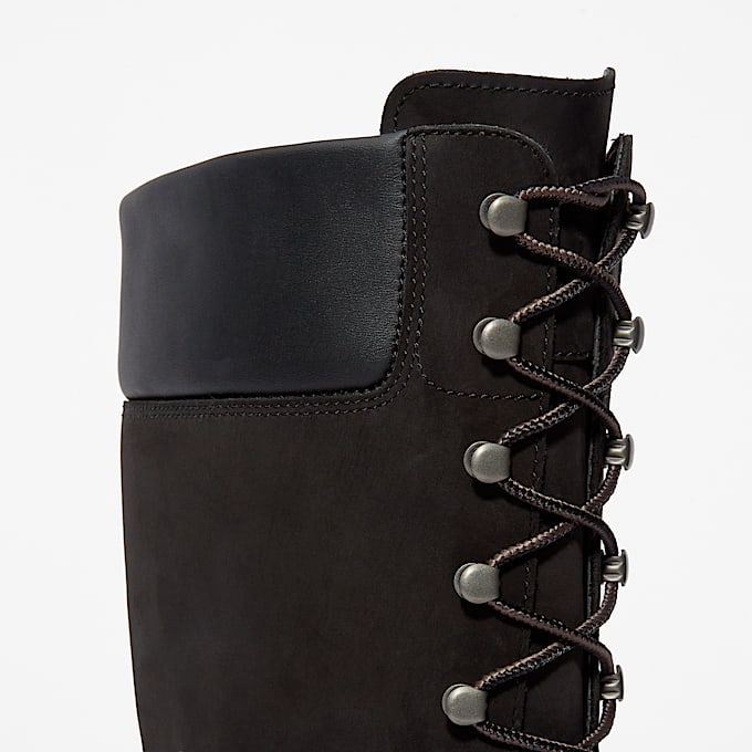 Womens Timberland Premium 14Inch Waterproof Boot TBL Black Nubuck ALT7