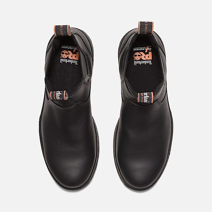 Womens Nashoba Chelsea Work Boot TBL Black ALT2