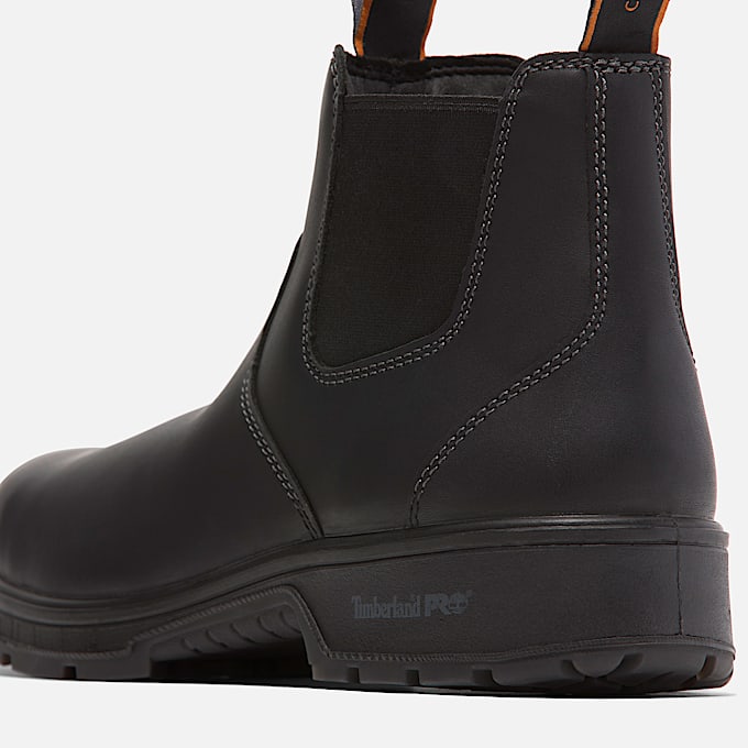 Womens Nashoba Chelsea Work Boot TBL Black ALT7