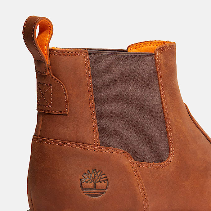 Mens Redwood Falls Chelsea Boot TBL Saddle Brushed FullGrain ALT7