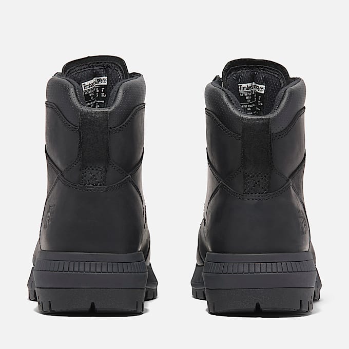 Mens Timberland PRO Montauk 6 Steel Toe Work Boot TBL Black FullGrain ALT5