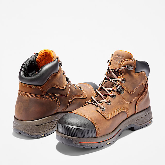 Mens Timberland PRO Helix HD 6 Composite Toe Waterproof Work Boot TBL Earth Brown ALT5