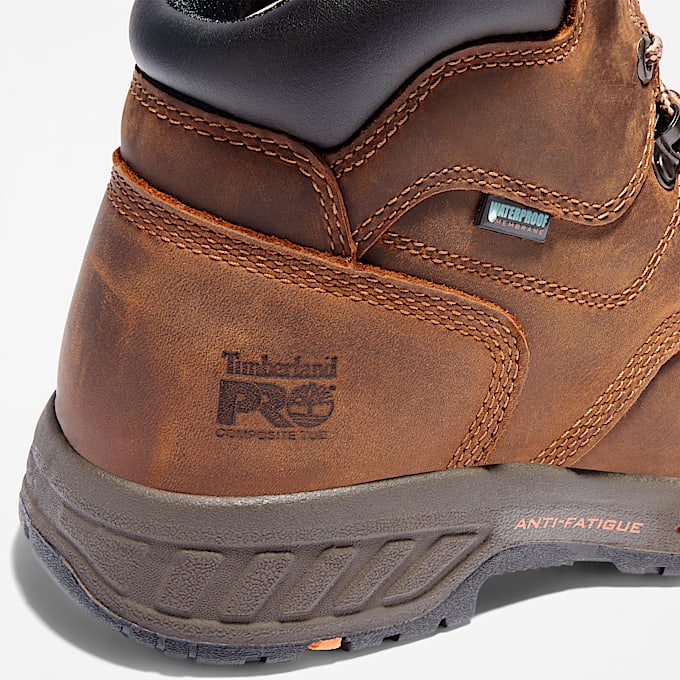 Mens Timberland PRO Helix HD 6 Composite Toe Waterproof Work Boot TBL Earth Brown ALT6