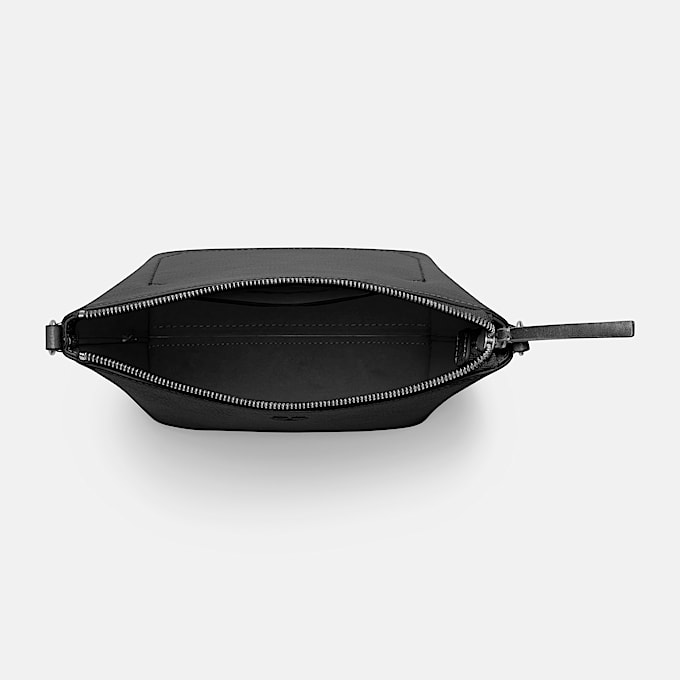 Sac  bandoulire Tuckerman en cuir pour femmes TBL Noir ALT1