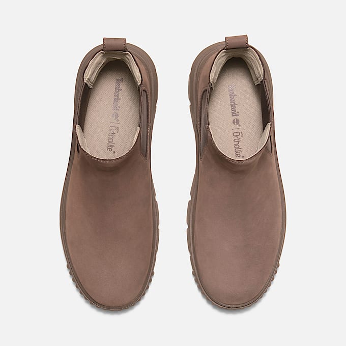 Botas Greyfield Mid Chelsea para mujer TBL Nobuk marrn ALT2