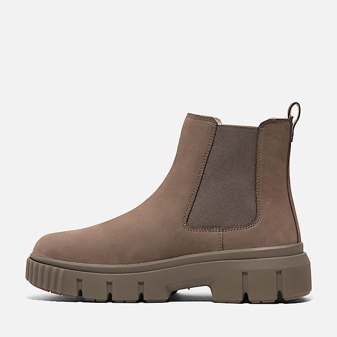 Botas Greyfield Mid Chelsea para mujer TBL Nobuk marrn ALT6