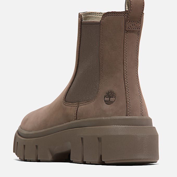 Botas Greyfield Mid Chelsea para mujer TBL Nobuk marrn ALT7