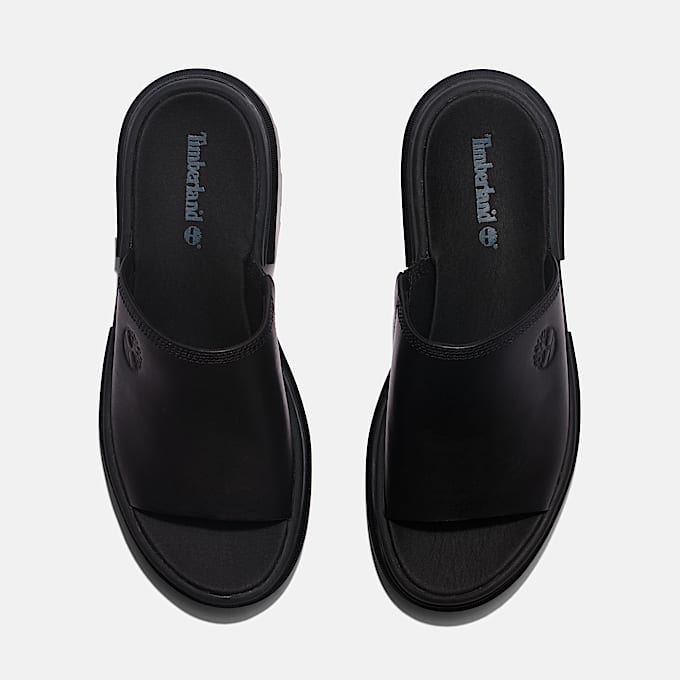Womens Everleigh Slide Sandals TBL Black ALT2