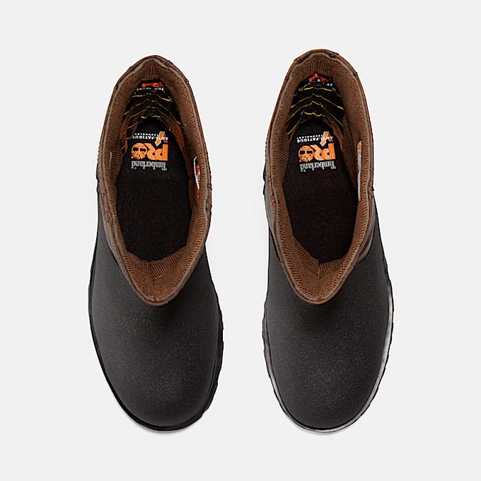 Mens PowerWelt Pull On Steel Toe Work Boot TBL Brown ALT2