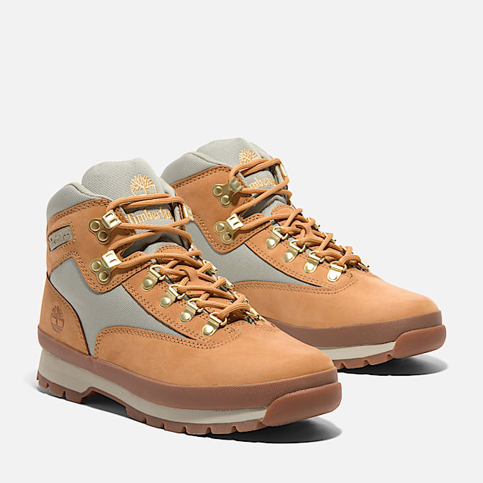 Mens Euro Hiker Mid LaceUp Boot TBL Wheat Nubuck ALT4