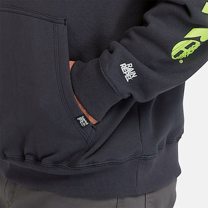 Mens Timberland PRO Hood Honcho Sport Hoodie TBL Dark NavyPRO Yellow ALT2