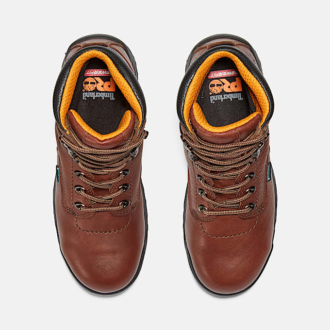 Womens TiTAN 6 Alloy Toe Waterproof Work Boot TBL Brown ALT2