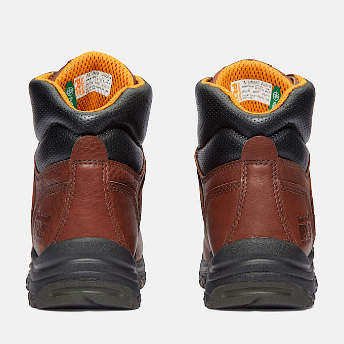 Womens TiTAN 6 Alloy Toe Waterproof Work Boot TBL Brown ALT5