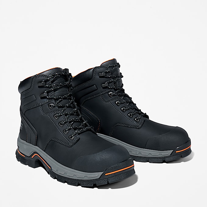 Mens Stockdale 6 Alloy Toe Work Boot TBL Black ALT4