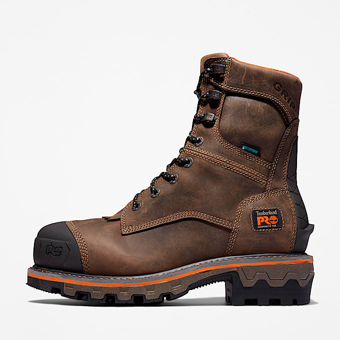 Mens Boondock HD Logger Composite Toe Waterproof Work Boot TBL Turkish Coffee Brown ALT7
