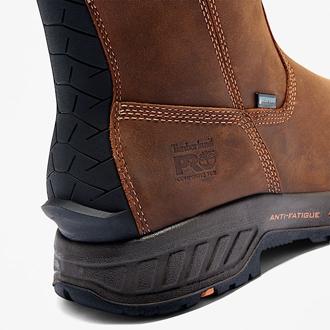 Mens Timberland PRO Helix HD Pull On Composite Toe Waterproof Work Boot TBL Earth Brown ALT6
